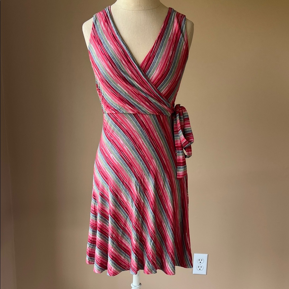 Francesca's Collections Pink Striped Midi Dress, NWT, XXS